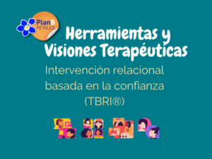 Cartel con logo de Petales que indica Herramientas y Visoens Terapeuticas e ilsutracxioens de personas que comparten ideas